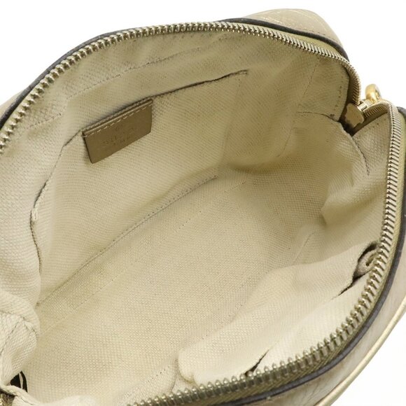 GUCCI Gold Leather Shoulder Bag - Picture 7 of 9